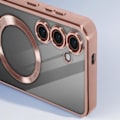 Pikkukuva 4 / 6: MagSafe kotelo Samsung S23 FE:lle - AVIZAR - Silikoni - Vaaleanpunainen - Puolijäykkä - Kiiltävä - Seka Rosa