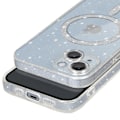 Pikkukuva 4 / 5: Suojakuori iPhone 14 AVIZAR -puhelimelle - Läpinäkyvä glitterisilikoni - Pehmeä, iskunkestävä ja naarmuuntumaton Transparent