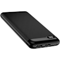 Pikkukuva 1 / 5: Ulkoinen akku 10000mAh 2 USB-lähtöporttia Digitaalinen LCD-näyttö Setty Black