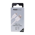 Pikkukuva 4 / 4: Lightning-kaapeli USB 10W Lataus ja Synkronointi 1m Grab 'N Go Valkoinen