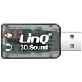 Pikkukuva 2 / 5: Ulkoinen äänikortti - LINQ - USB 2x 3,5 mm:n liittimeen - 5.1 Surround - Kompakti - Äänikortin vaihto