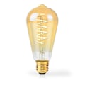 Pikkukuva 2 / 3: NEDIS LED Filament Lamppu E27 ST64 3.8 W 250 lm 2100 K Erittäin Lämmin Valkoinen