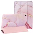 Flip Cover til Galaxy Tab A11 Plus Marmor Design med Støtte og Auto-Vågn Tech Protect Rosé Champagne Ros