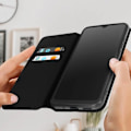 Pikkukuva 3 / 5: Kotelo Xiaomi Redmi 12C:lle - AVIZAR - Magneettinen läppä - Korttiteline - Musta Svart