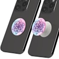 Miniatyrbillede 4 af 6: PopGrip Rainbow Nirvana til Smartphone, Ring og Universal Holder Popsockets Hvid Vit