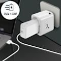 Pikkukuva 3 / 4: Akashi Matkailuliitin US/UK/AUS/CN EU:lle ja 2 USB-porttia - Valkoinen