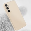 Pikkukuva 3 / 6: Suojakuori Samsung Galaxy A55 Soft Touch Matte Joustava Silikoni Beige Gul