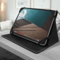 Miniatyrbillede 3 af 5: Universal Tablet Case 10 inches - BLUN - Black - Support Function - Storage Spaces - Velvet svart