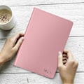 Miniatyrbillede 4 af 4: Universal 7-tommer tablettaske - BLUN - Pink - Fløjl - Videostøtte - Integreret opbevaring Rosa