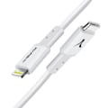 Miniatyrbillede 2 af 4: USB-C til Lightning Hurtigopladningskabel 3A Dataoverførsel 1.5m Akashi Hvid