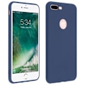 Miniatyrbillede 2 af 4: Forcell iPhone 7 Plus/iPhone 8 Plus Taske Soft Touch Silikone Taske - Midnatsblå