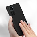 Miniatyrbillede 4 af 5: Beskyttelsescover - Huawei - Nova 9 / Honor 50 - Semi-stift silikone - Soft-touch finish - Sort Svart