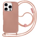 Miniatyrbild 1 av 5: Coque Cordon Semi Rigide Soft touch för iPhone 16 Pro Rose Champagne Rosa