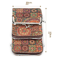 Miniatyrbild 4 av 4: Etui - AVIZAR - Trippel Ficka - Mandala Motiv - Flerfärgad - Ekologiskt ansvarig Flerfärgad