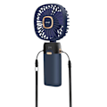 Miniatyrbillede 2 af 5: Mini bærbar blæser Justerbar 90° LED-skærm Firkantet design LinQ Night Blue Blå