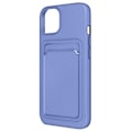 Pikkukuva 1 / 5: iPhone 12 ja 12 Pro Case Pehmeä silikoni korttipidike Forcell Purple - FORCELL - Jäykkä - Synteettinen - Mixed Lila