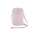 Miniatyrbillede 2 af 4: Tas til telefon - Guess - Zip Triangle 4G - Rosa - Økologisk læder - Justerbar strop Rosa