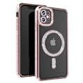 Pikkukuva 1 / 6: Timanttikotelo iPhone 11:lle - AVIZAR - tekojalokivi Contour - Vaaleanpunainen - Synteettinen - Mixed Rosa