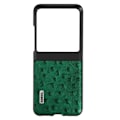 Miniatyrbild 1 av 5: Fodral till Motorola Razr 40 Ultra Leather Textured Pattern Slim Design Abeel Green