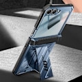 Pikkukuva 3 / 5: Koko vartalokuori Samsung Galaxy Z Flip 6:lle Iskunkestävä Kickstand Support Supcase Vaaleansininen Blå