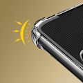 Miniatyrbild 4 av 4: AVIZAR Skyddsfodral för Apple iPhone SE 2020 / 8 / 7 - Flexibelt silikon - Förstärkta hörn - Vit Vit