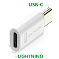Miniatyrbild 4 av 5: iPhone Lightning till USB-C-adapter - 4smarts - Paket med 2 - Power Delivery 27W - Vit - Inbyggt skydd