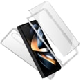 Miniatyrbillede 3 af 5: AVIZAR Cover til Samsung Galaxy Z Fold 4 - Blød silikone - 9H hærdet glasfilm Vit