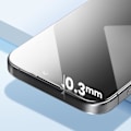 Miniatyrbillede 4 af 6: Hærdet glas - BLUESTAR - iPhone 16 Plus - 9H hårdhed - Anti-ridse - Afrundede kanter Transparent