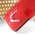 Pikkukuva 4 / 5: Punainen lompakkokotelo Xiaomi Redmi Note 12:lle - AVIZAR - Butterfly Design - Jäykkä - Mixed Röd