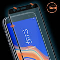Miniatyrbillede 4 af 4: Beskyttelsesfilm - AVIZAR - Galaxy J6 Plus - 9H hærdet glas - Fasede kanter - 11D teknologi Svart