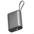 Miniatyrbild 2 av 5: Extern batteri 20000mAh med USB-C och Lightning-kablar Kompakt Swissten Silver Grå