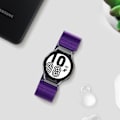 Miniatyrbillede 3 af 4: Vævet nylonarmbånd til Samsung Galaxy Watch 4 - AVIZAR - Selvjusterende - Lilla Lila