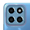 Miniatyrbillede 3 af 4: Bagkameraobjektiv til Honor X8 5G med blå ramme Blå