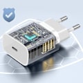 Miniatyrbild 4 av 6: LinQ 20W Strömförsörjning USB-C Nätladdare Vit Vit