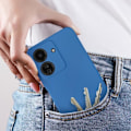 Pikkukuva 4 / 6: Kotelo Xiaomi Redmi 13C:lle - AVIZAR - Puolijäykkä Soft-touch Matte Blue - Iskunkestävä ja naarmuuntumaton Blå