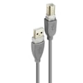 Miniatyrbild 2 av 5: USB-A 2.0 till USB-B 2.0-kabel Fast Transfer Stabil anslutning 1,8 m LinQ Grå