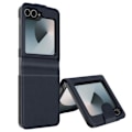 Miniatyrbillede 1 af 5: Taske til Samsung Z Flip 6 - AVIZAR - Chesterfield - Vegansk læder - Magnetisk lukning - Midnatsblå Blå