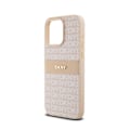 Miniatyrbillede 6 af 6: DKNY Læder Mono Stripe & Metal Logo - Etui til iPhone 15 Pro Max (Pink)