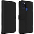 Miniatyrbild 1 av 4: Hölster för Samsung Galaxy A21s - AVIZAR - Folioväska - Silikongel - Svart - Videostöd Funktion Svart