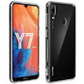 Miniatyrbillede 1 af 4: Coque - MOCCA - Huawei Y7 2019 - Hårdført Beskyttelse - Stødabsorberende - Transparent Hvid Transparent, vit