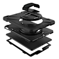 Miniatyrbillede 4 af 5: Coque til Galaxy Tab A 10.5" Fuld Beskyttelse med 360° Drejelig Greb Eiger Sort Svart