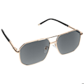 Miniatyrbillede 1 af 5: Aviator Solbriller CV3062 Mørke UV400 Sort / Guld Svart