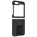 Pikkukuva 2 / 5: AVIZAR kova kotelo Samsung Galaxy Z Flip 5 -puhelimelle - Classic Stand Black - Taitettava ja säädettävä jalusta Svart