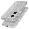Pikkukuva 2 / 5: iPhone 16 kotelo AVIZAR Silver Glitter - Naarmuuntumaton ja iskunkestävä Grå