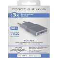 Miniatyrbillede 1 af 2: USB C smartphone oplader Pocket 30W Power Delivery UltraGaN Grå
