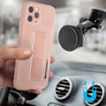 Pikkukuva 3 / 4: Suojakuori - Wozinsky - iPhone 11 Pro Max - Pehmeä silikoni - Magneettituki - Vaaleanpunainen Rosa