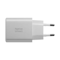 Miniatyrbillede 1 af 2: USB-C Vægbaseret Oplader til Smartphone GaN Power Delivery 45W Native Union Hvid Vit