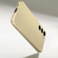 Pikkukuva 3 / 5: Suojakuori Samsung Galaxy S23:lle - AVIZAR - Pehmeä - Keltainen - Metallinen efekti - Pehmeät viimeistelyt Gul