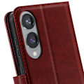 Miniatyrbillede 4 af 5: Étui til Samsung Galaxy S25 Edge Klap Wallet Støtte Mayaxess Brun kastanj