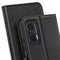 Miniatyrbillede 4 af 5: Etui til Motorola Moto G35 Læder Pung Saffiano Fancy Sort Svart